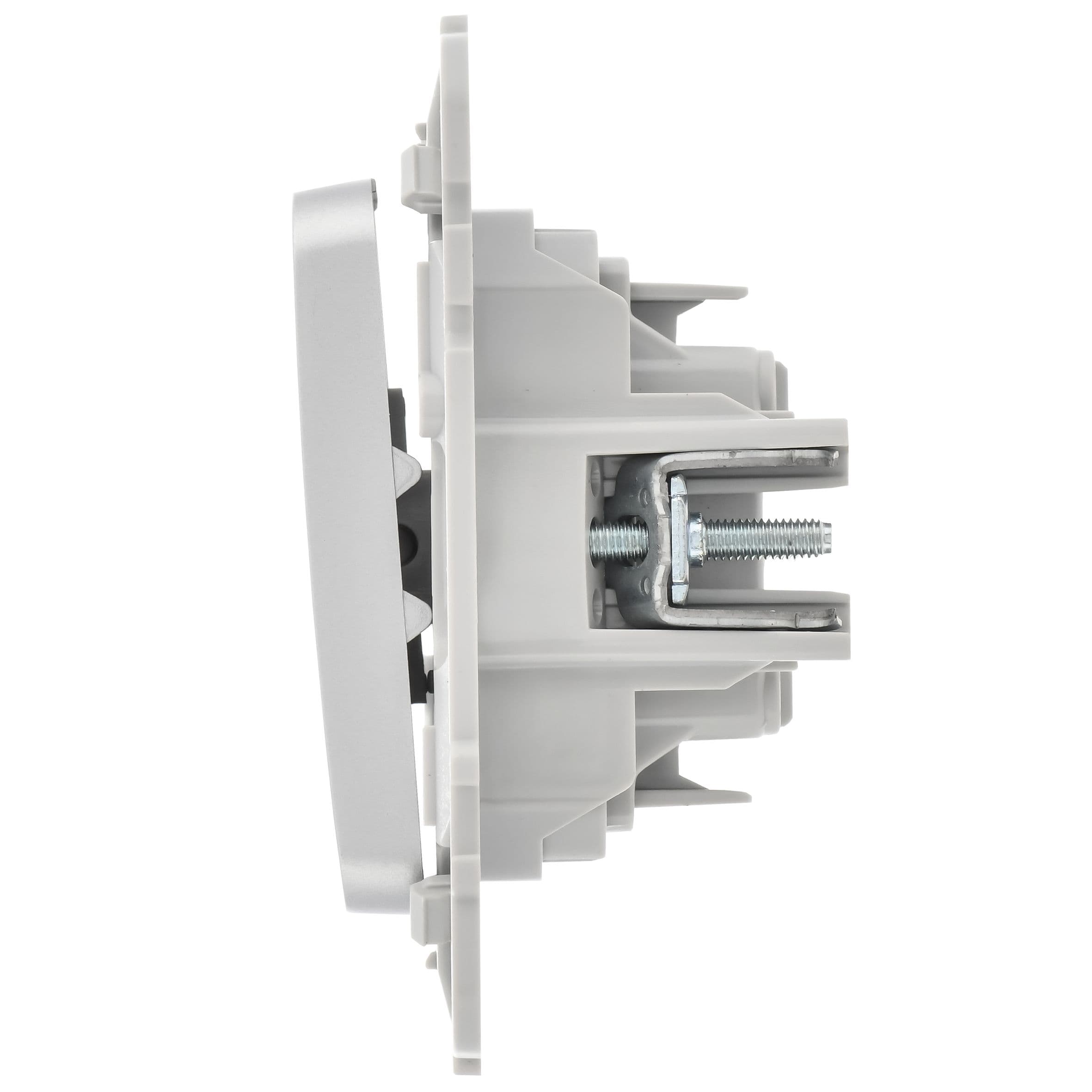 IEK FLITE Алюминий Выключатель 2-клавишный 10А — миниатюра 4