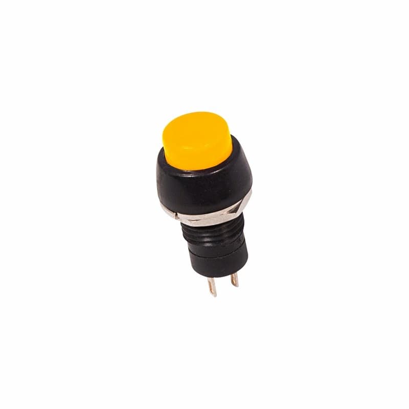 Выключатель-кнопка 250V 1А (2с) (ON)-OFF Б/Фикс желтая Micro Rexant 36-3082