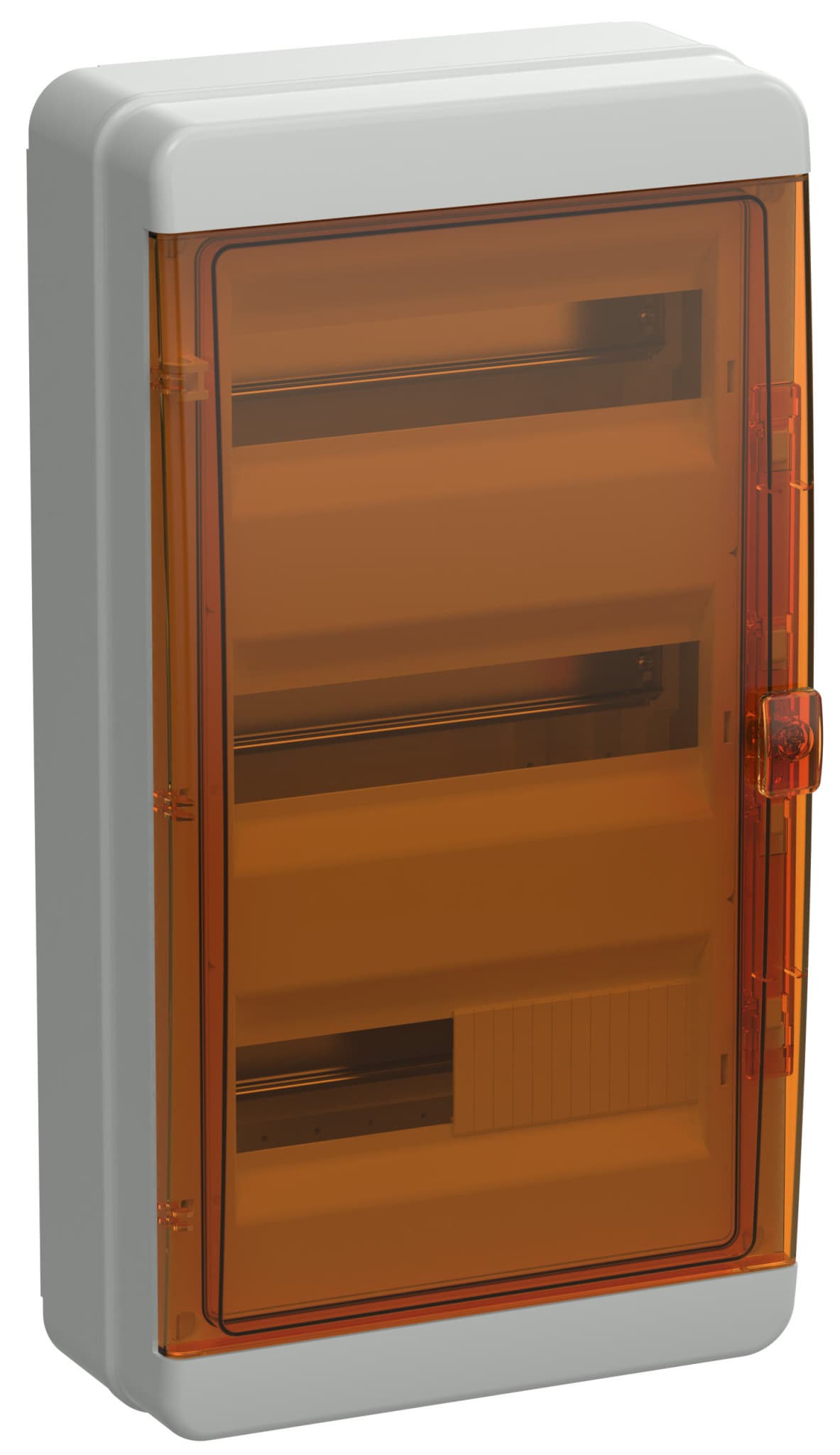 IEK TEKFOR Корпус пласт. КМПн-36 IP65 оранж. прозр. дверь