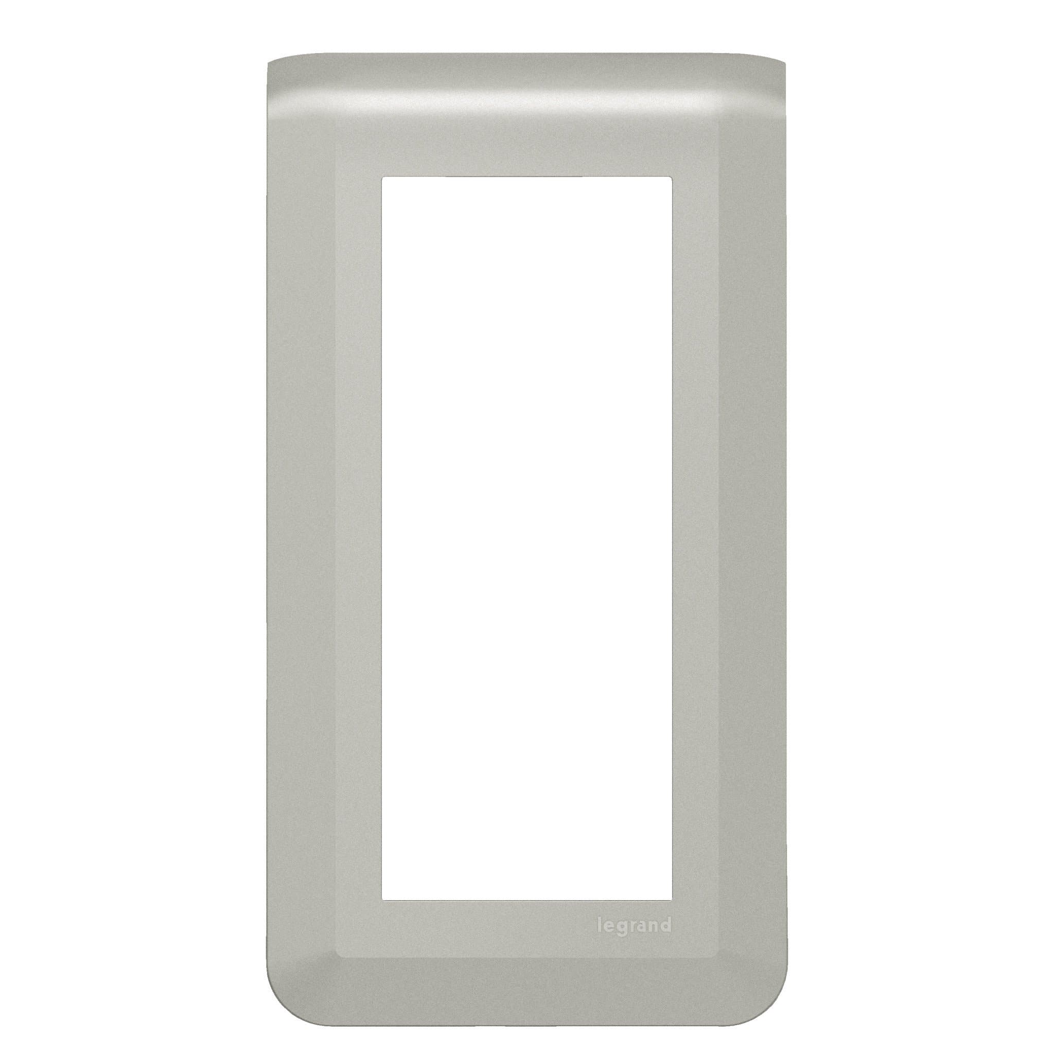Legrand Mosaiс Рамка - Программа Mosaic - 5 модулей - вертикальная - алюминий 079325L — миниатюра 1