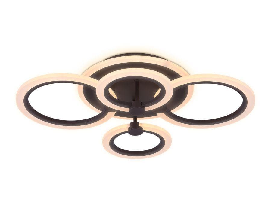 Ambrella Потолочный светодиодный светильник с пультом FA526/4 CF кофе 81W 620*440*120 (ПДУ РАДИО 2.4) — миниатюра 3