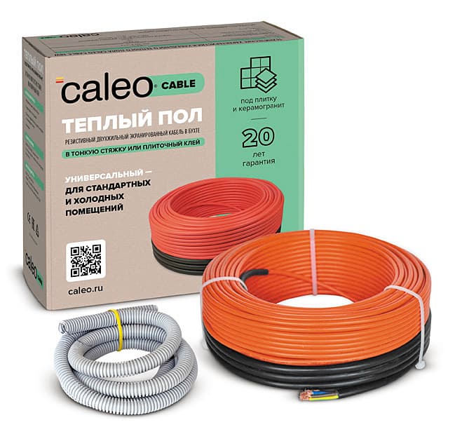 Нагревательная секция для теплого пола CALEO CABLE 18W 80м