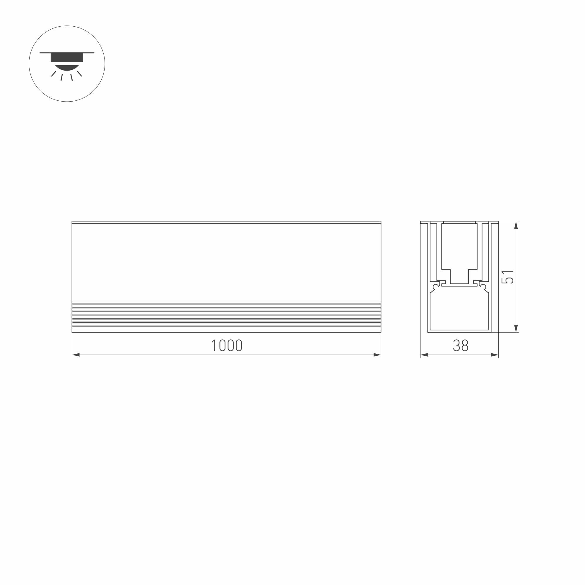 Arlight Светильник ART-LUMILINE-3351-1000-24W Day4000 (SL, 120 deg, 24V) (IP67 Металл, 3 года) 032487 — миниатюра 3