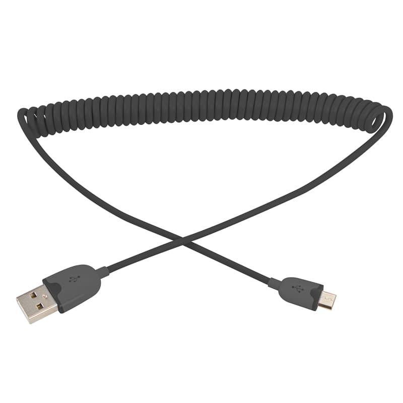 USB кабель универсальный microUSB шнур витой 1,5М черный Rexant 18-4300