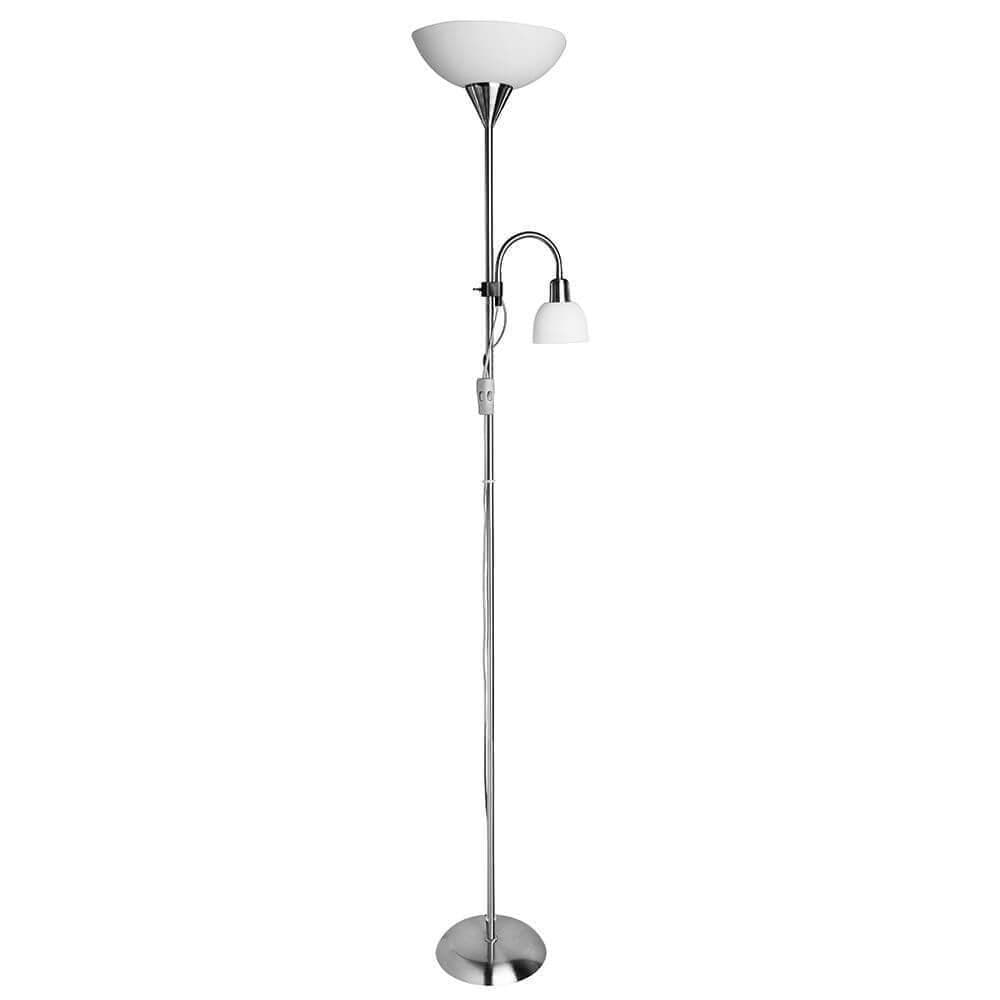 Arte Lamp Duetto Серебро/Белый Торшер 60W/25W E14/E27 A9569PN-2SS