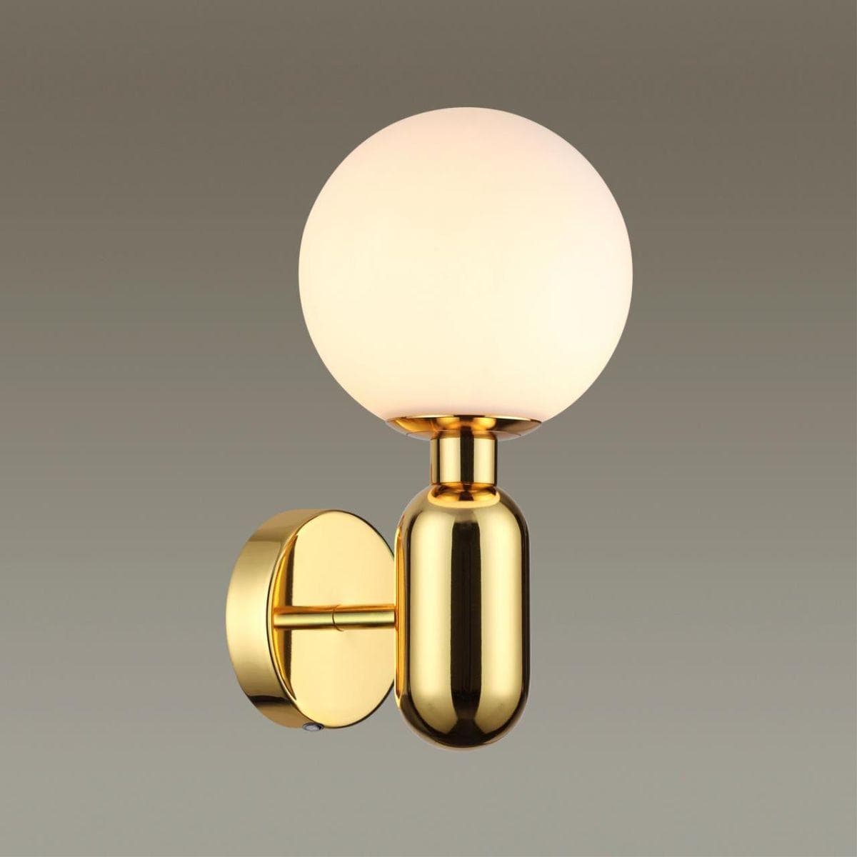 Odeon Light 4669/1W PENDANT ODL22 245 золотой/стекло Бра G9 1*40W OKIA — миниатюра 4