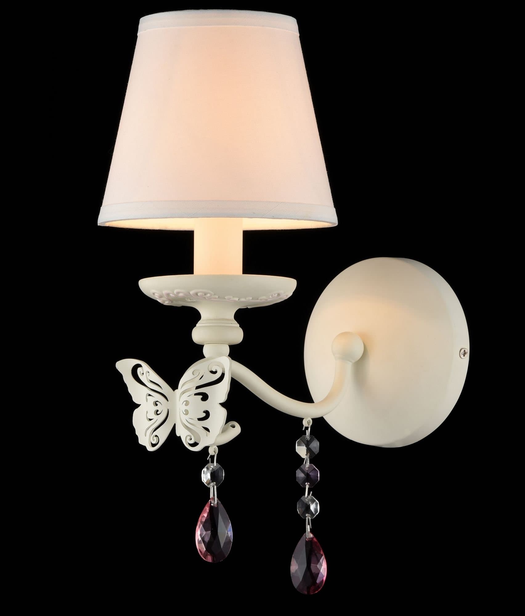 Maytoni Elegant Fiona Белый Бра 1xE14 40W ARM032-01-PK — миниатюра 2