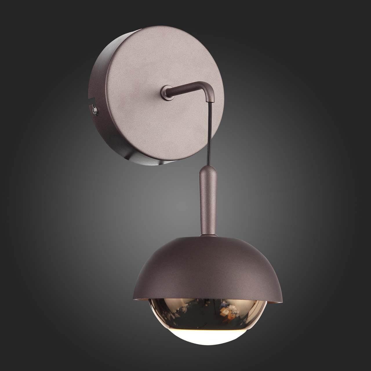 ST Luce SL1602.321.01 Светильник настенный Кофейный, Золото/Кофейный, Золото LED 1*8W — миниатюра 2