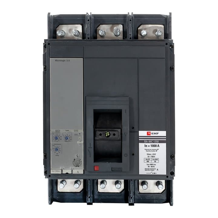 EKF PROxima Автоматический выключатель ВА-99C (Compact NS) 1250/1000А 3P 50кА — миниатюра 2