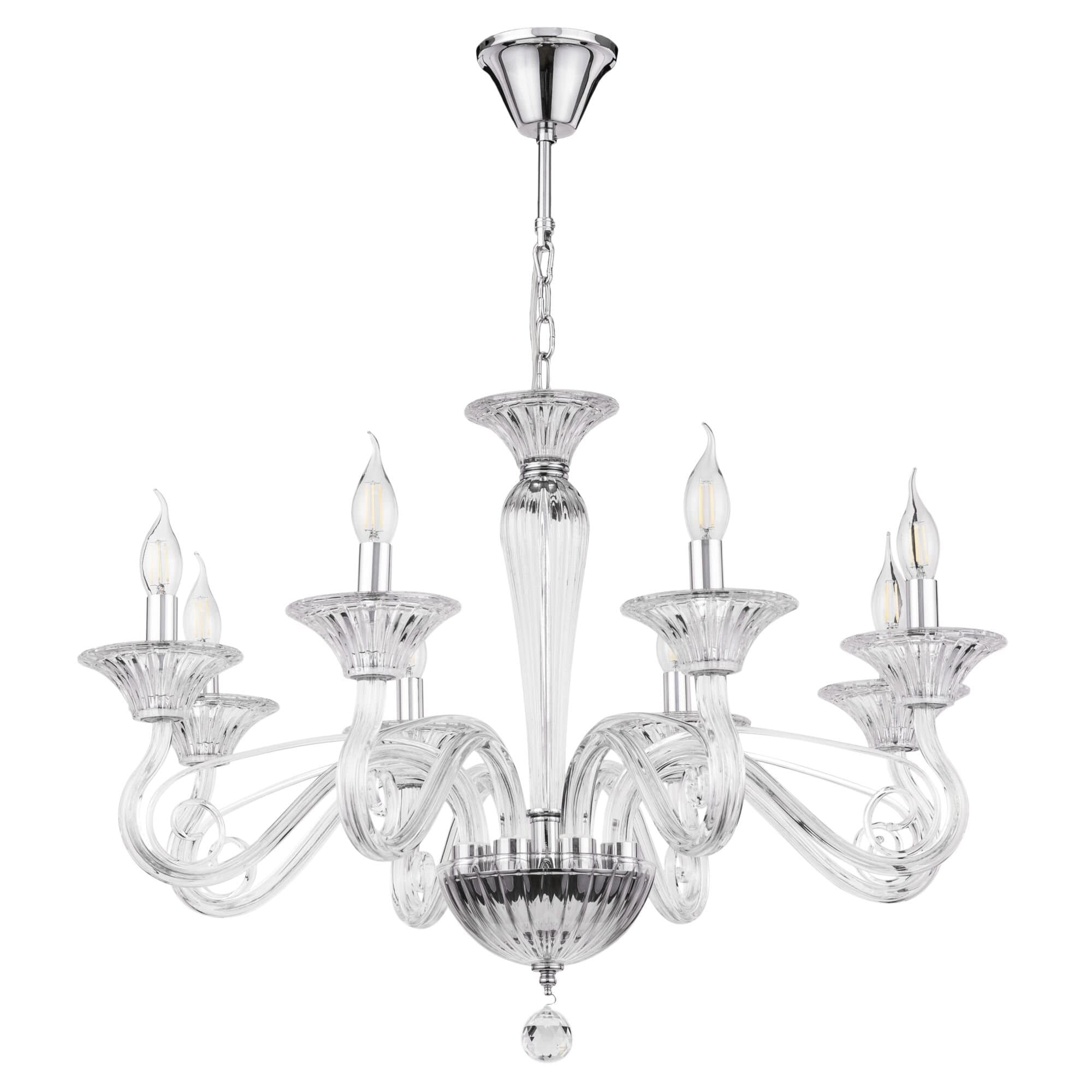 Maytoni Neoclassic Acqua Прозрачный Люстра E14 40W DIA010PL-08TR — миниатюра 4