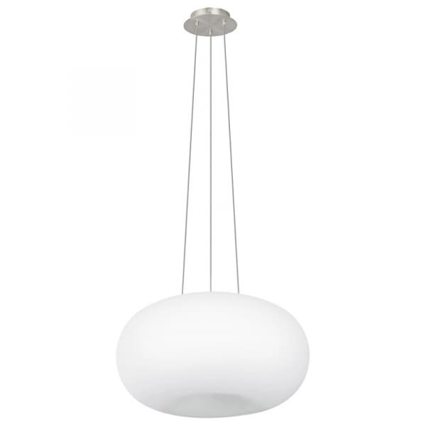 Eglo Подвес OPTICA, 2X60W (E27), Ø445, никель матовый/опаловое стекло, белый 86815 — миниатюра 1