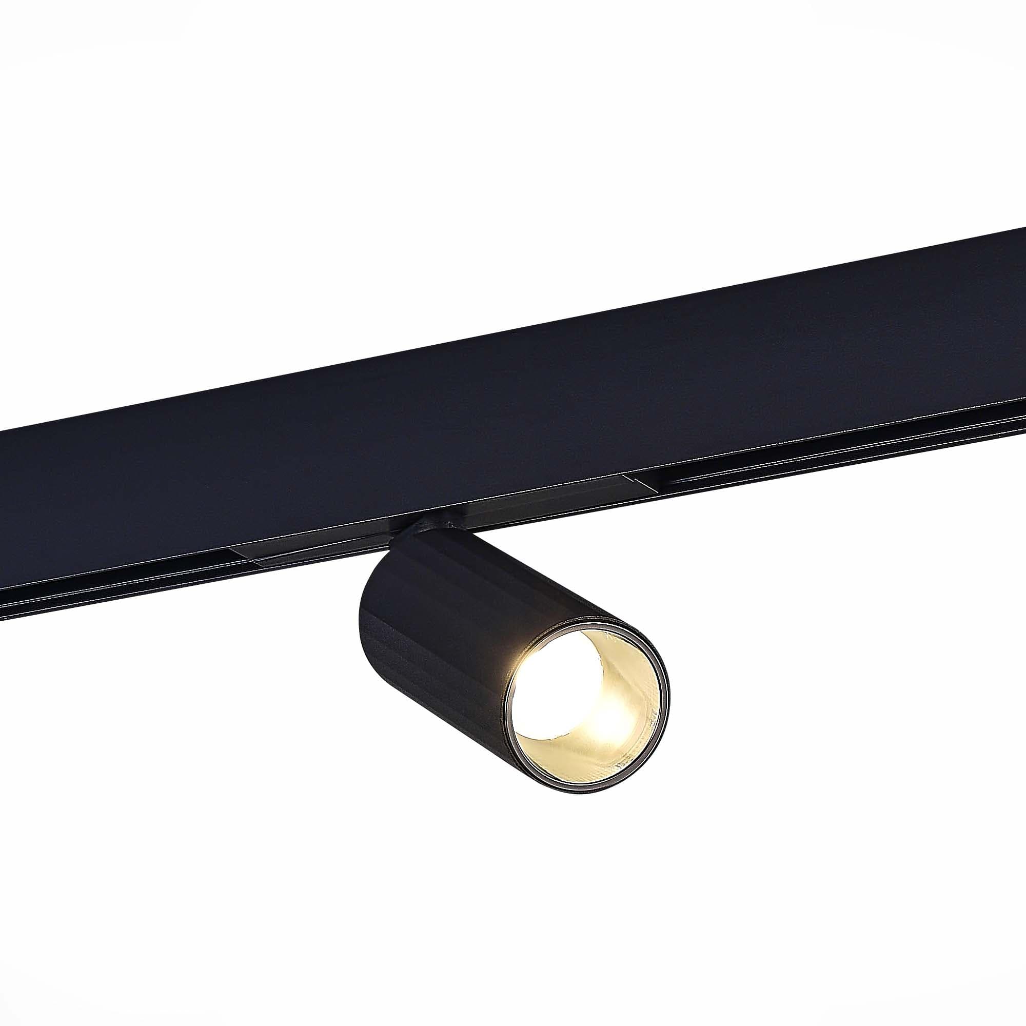 ST LUCE ST807.446.12 Магнитный трековый светильник Черный LED 1*12W 4000K 700Lm Ra>90 IP20 D50xH173 48VV