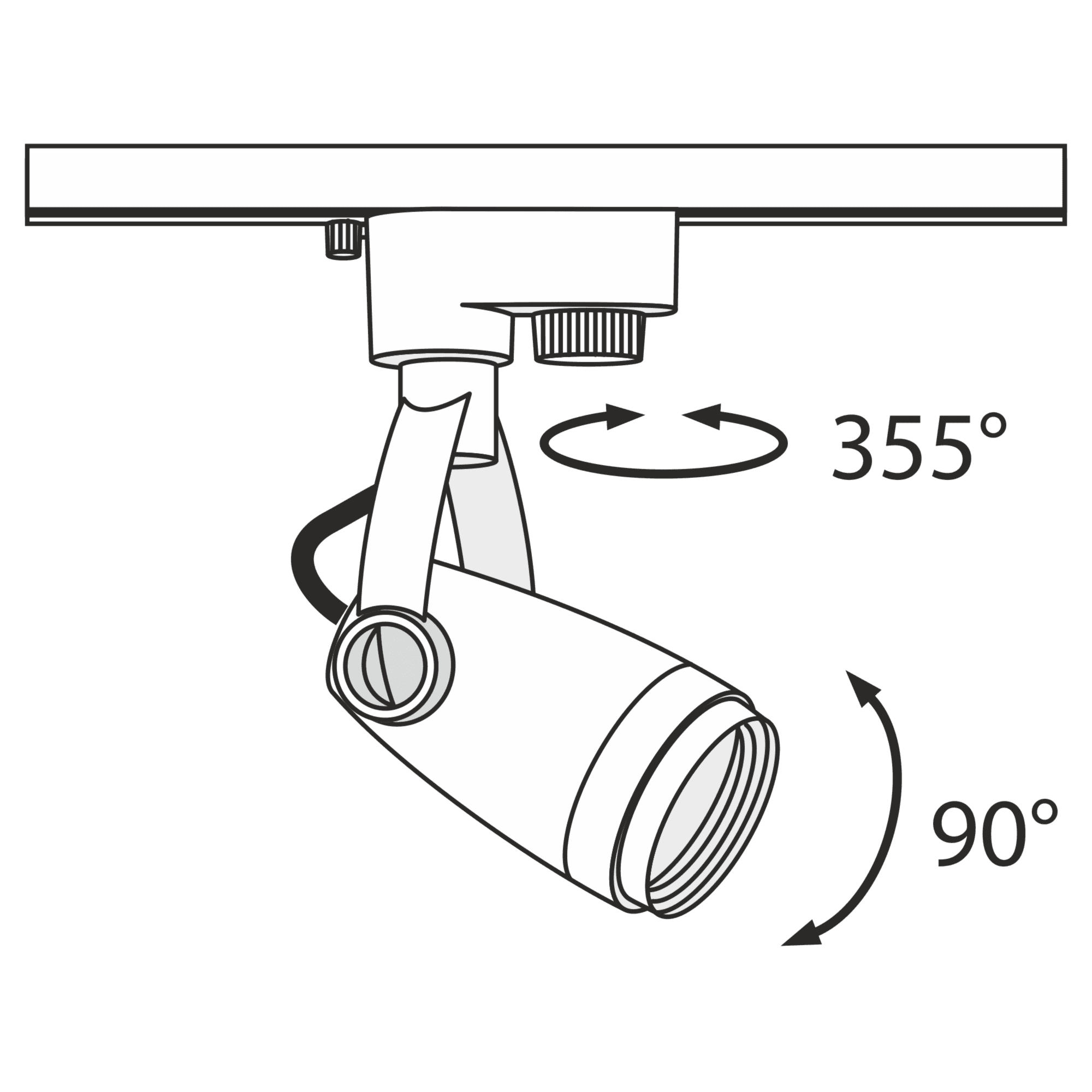 Maytoni Technical Track Черный Трековый светильник GU10 50W TR001-1-GU10-B — миниатюра 2