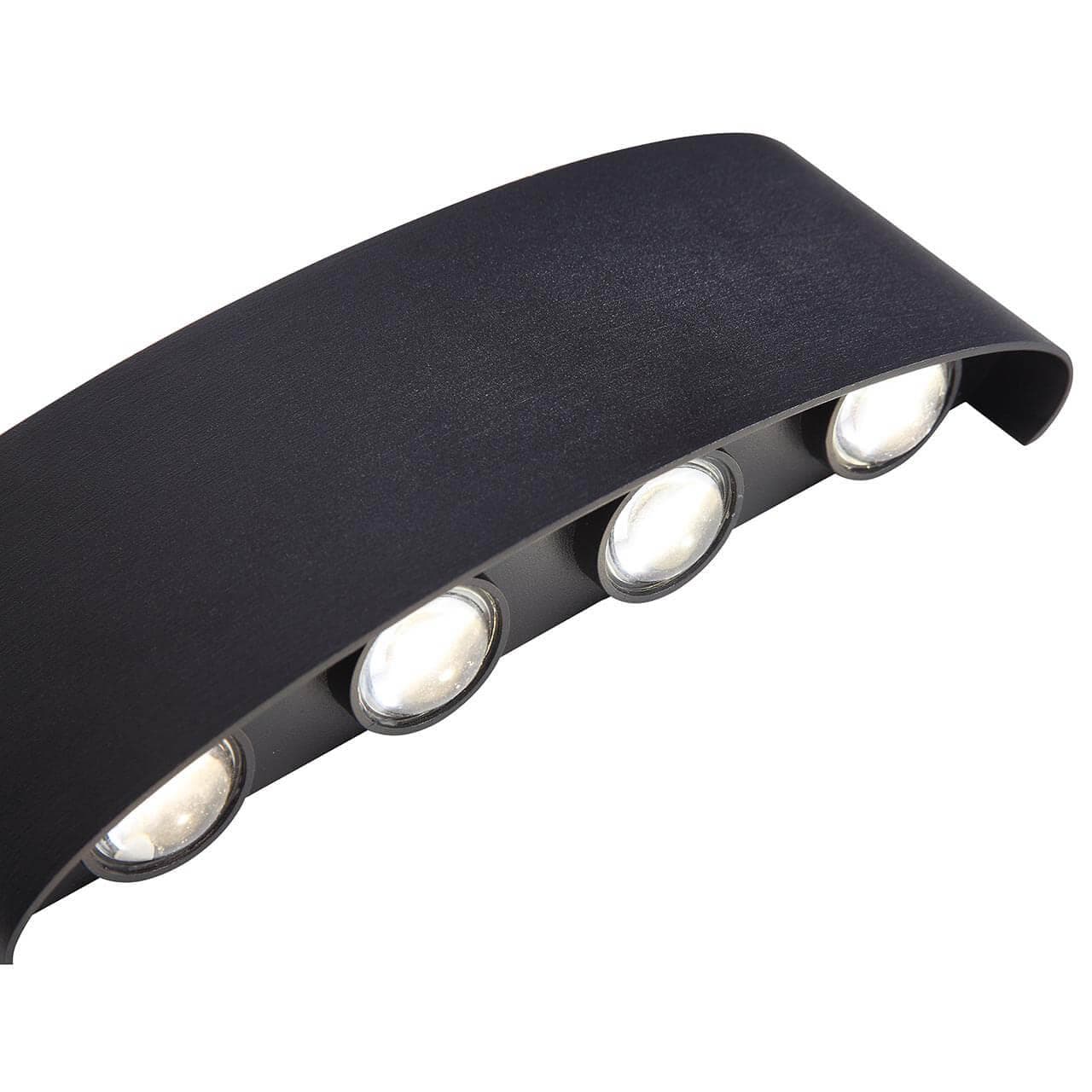 ST Luce SL089.401.08 Светильник уличный настенный Черный кварцевый LED 8*1W 4000K — миниатюра 2