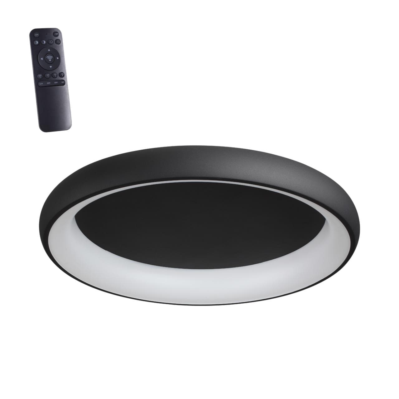 Novotech 359025 OVER NT23 000 черный Светильник накладной диммируемый, в комплекте пульт ДУ (2.4G) IP20 LED 3000К~6000К 60W 85-265V FOLD