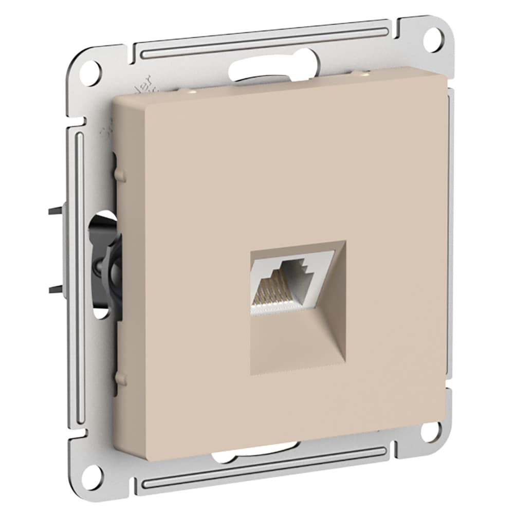 Systeme Electric AtlasDesign Песочный Розетка компьютерная RJ45, кат. 6A, механизм