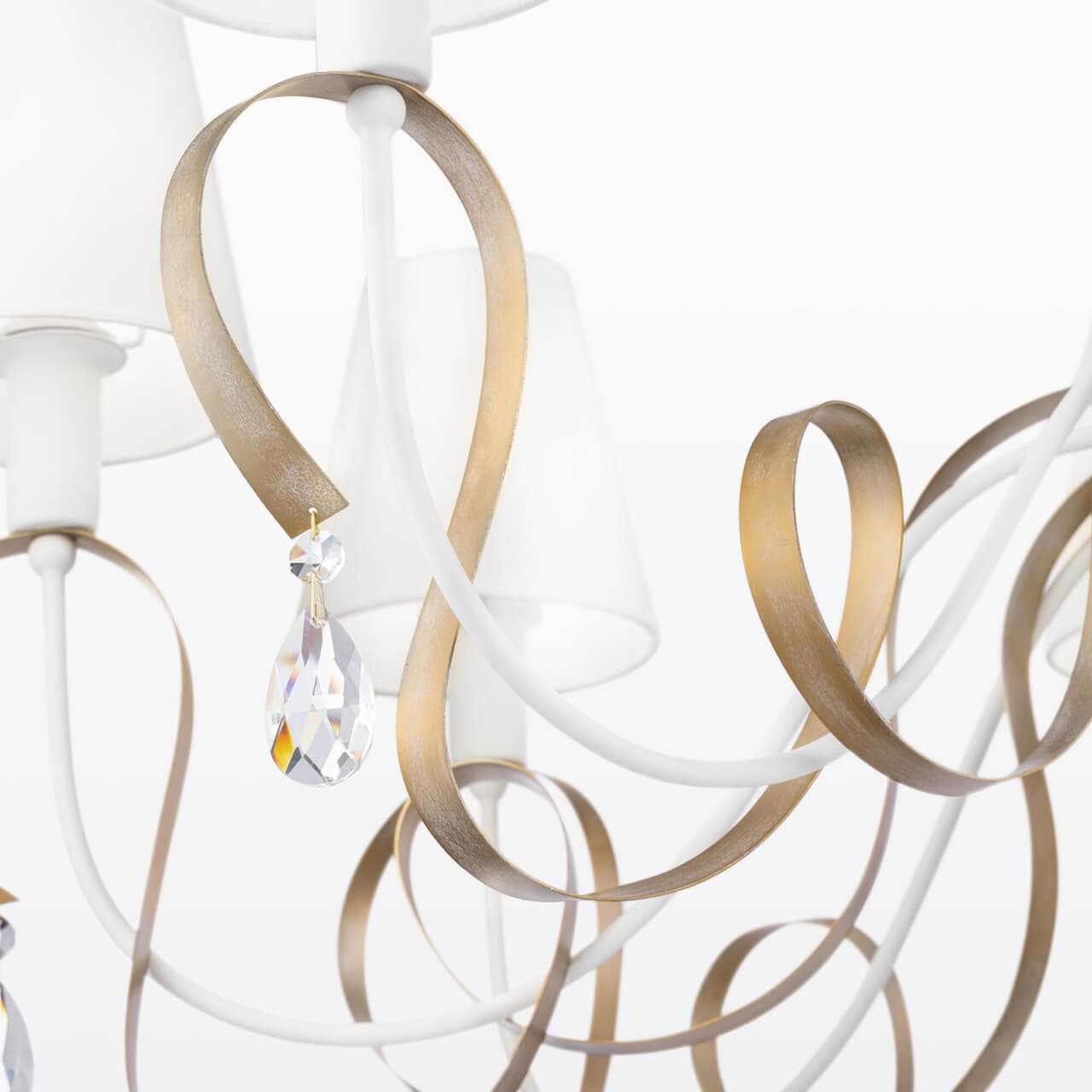 Maytoni Elegant Intreccio Белый с Золотом Люстра 8xE14 40W ARM010-08-W — миниатюра 10