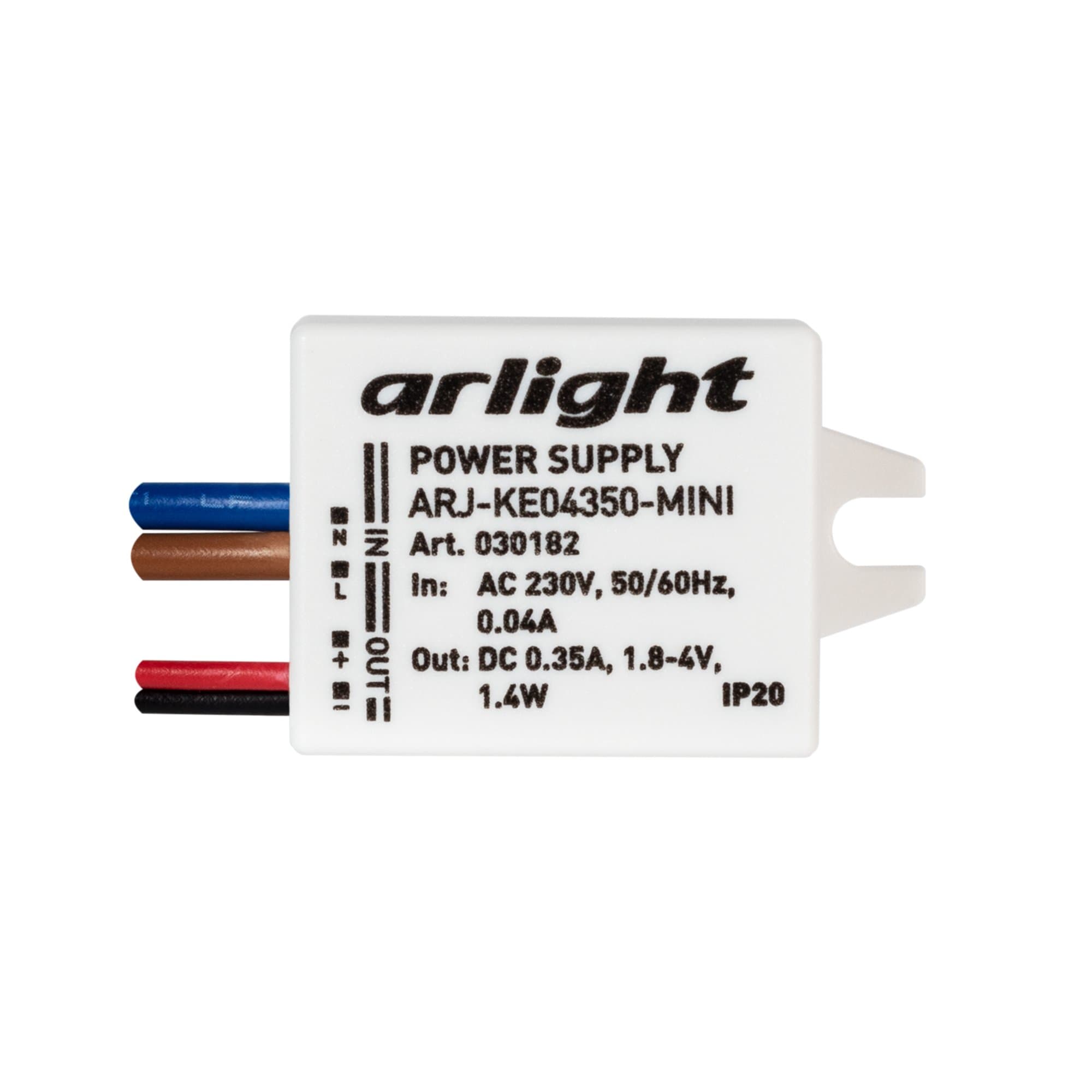 Arlight Блок питания ARJ-KE04350-MINI (1.4W, 350mA) (IP20 Пластик, 5 лет) 030182 — миниатюра 3