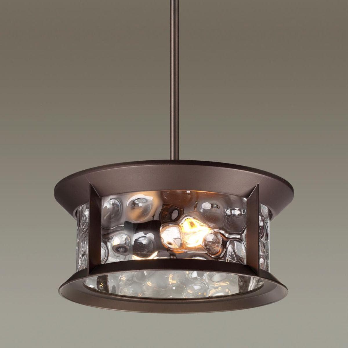 Odeon Light 4961/2 NATURE ODL22 577 темно-коричневый/стекло Ландшафтный подвес E27 2*60W IP44 MAVRET — миниатюра 4