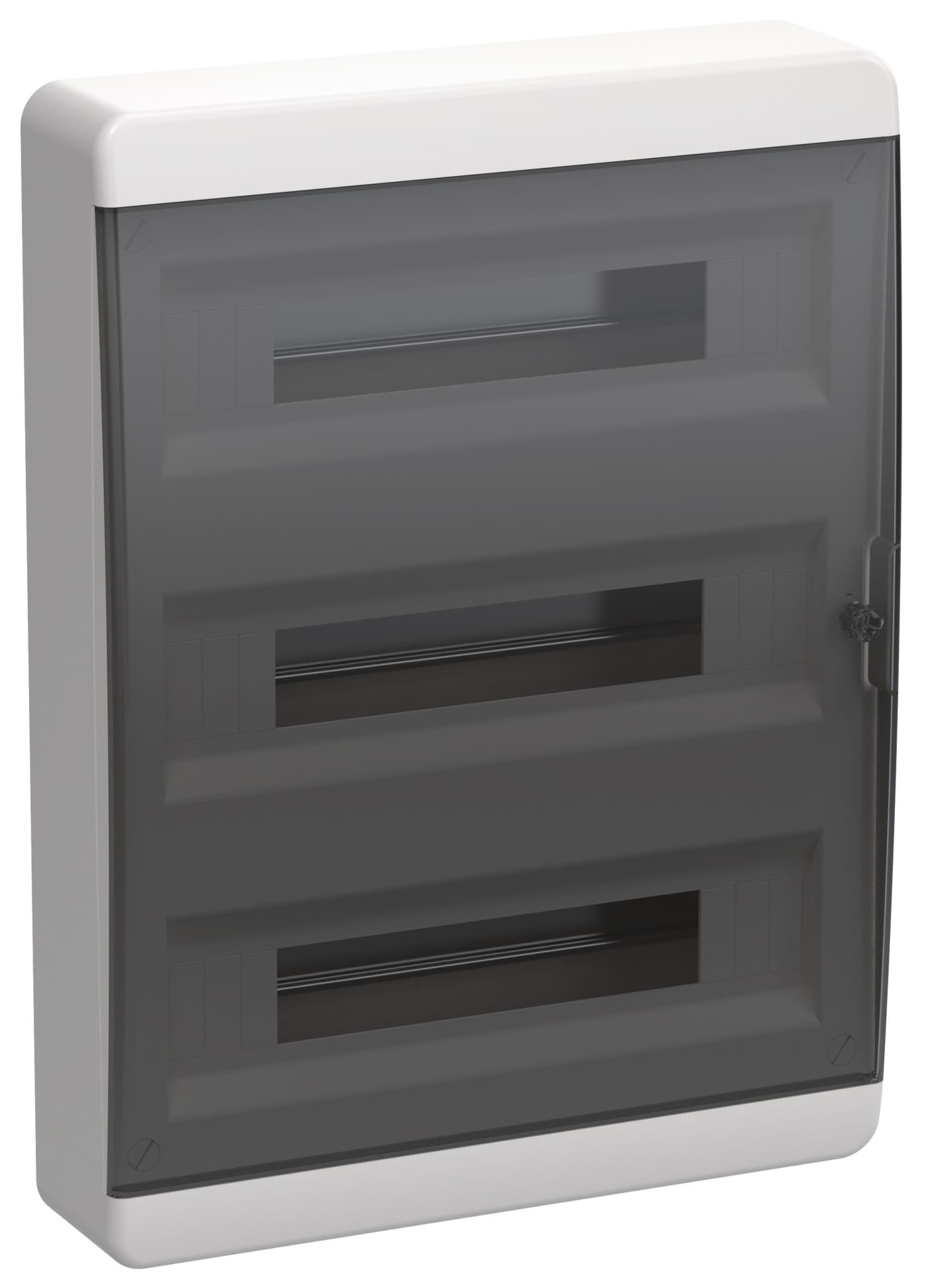 IEK TEKFOR Корпус пласт. ЩРН-П-54 IP41 черн. прозр. дверь