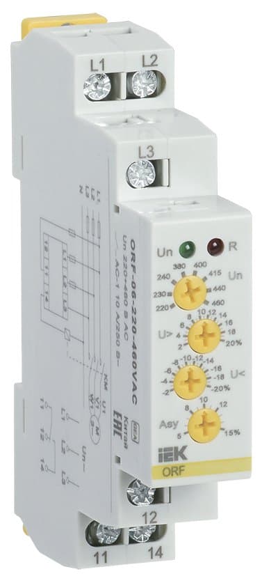 IEK ONI Реле фаз ORF 06 3ф 220-460 В AC