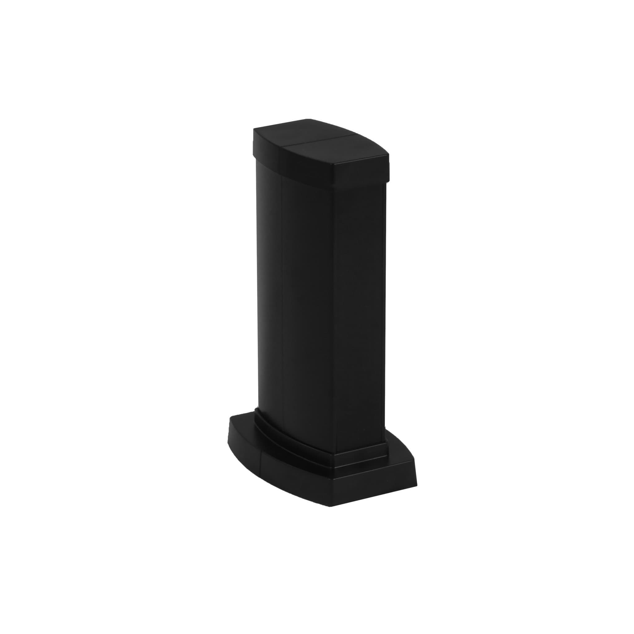 Legrand Snap-On мини-колонна алюминиевая с крышкой из пластика, 2 секции, высота 0,3 метра, цвет черный 653022