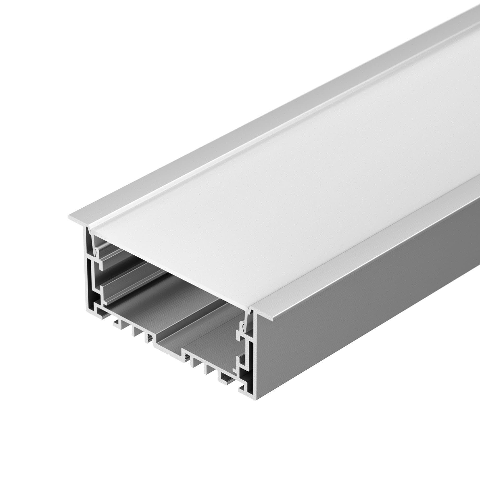 Arlight Профиль с экраном S2-LINIA94-F-2500 ANOD+OPAL (Алюминий) 021178(1) — миниатюра 1