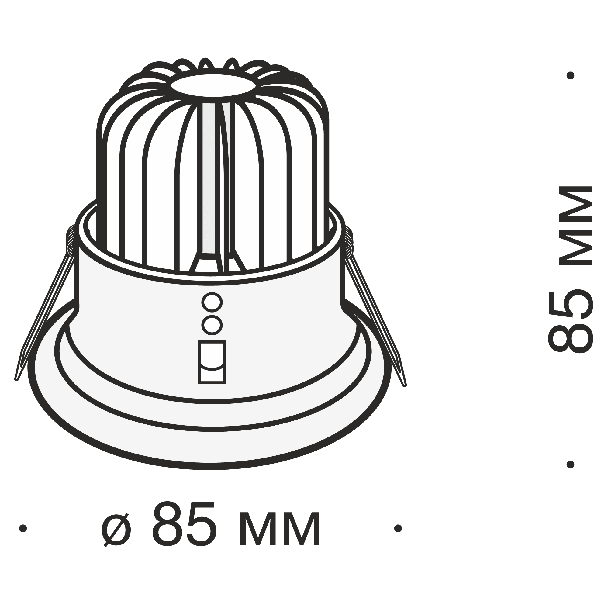 Maytoni Zoom Черный Встраиваемый светильник LED 8W 650Лм DL034-2-L8B — миниатюра 3