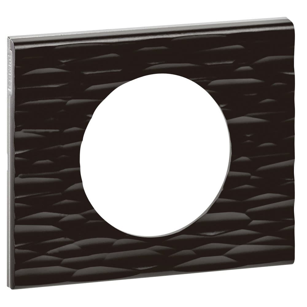 Legrand Celiane2 Corian Черный рифленый Рамка 1-я (2 мод) 069021