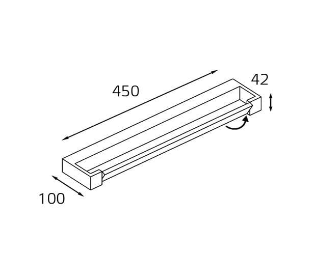 ITALLINE IT01-1068/45 black Светильник настенный, шт — миниатюра 2