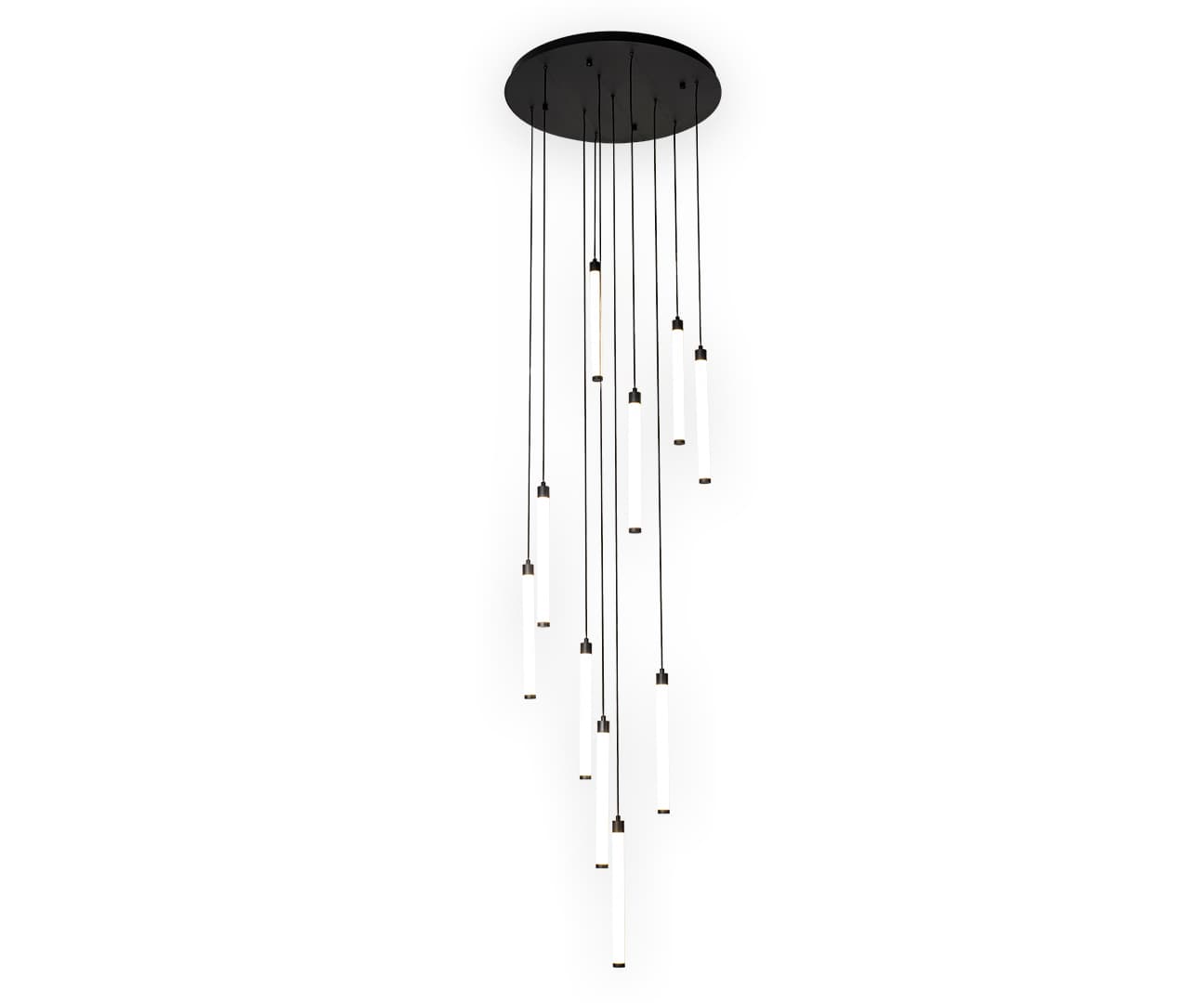 Kink Light 08456-10A,19 Подвес Эванте черный d60 h500 Led 10*7W (4000K)