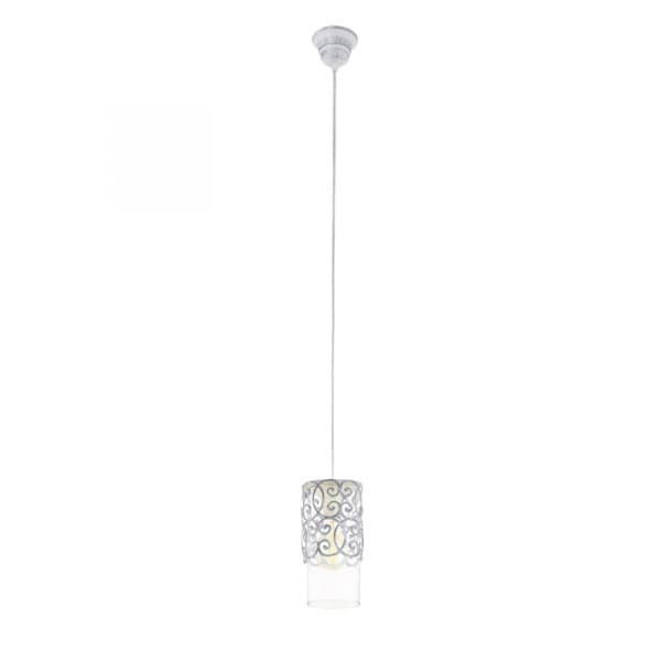 Eglo Подвес CARDIGAN, 1x60W (E27), Ø120, сталь, патина, серо-голубой/стекло 49202