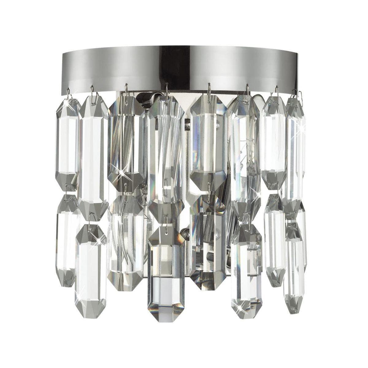 Odeon Light 4985/2W HALL ODL22 383 хром/хрусталь Бра E14 2*40W DAKISA — миниатюра 1