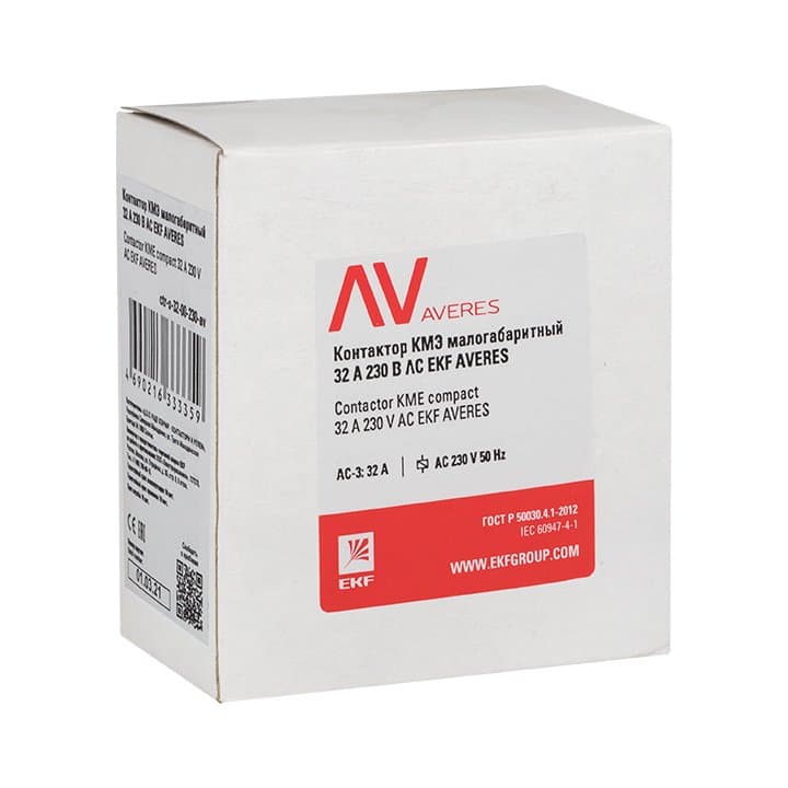 EKF Averes Контактор КМЭ 32А 230В АС — миниатюра 2