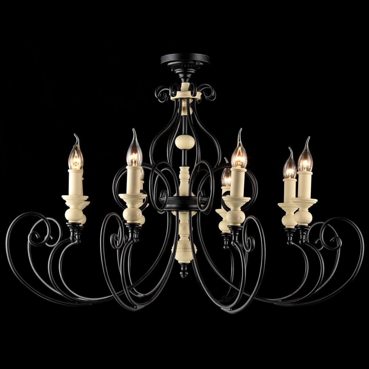 Maytoni House Karina Черный Люстра 8xE14 60W H631-PL-08-B — миниатюра 8