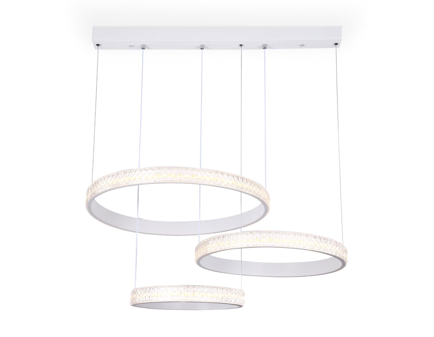 Ambrella Потолочный светодиодный светильник с пультом FA6161 WH белый 99W 720*500*900 (ПДУ РАДИО 2.4) — миниатюра 1