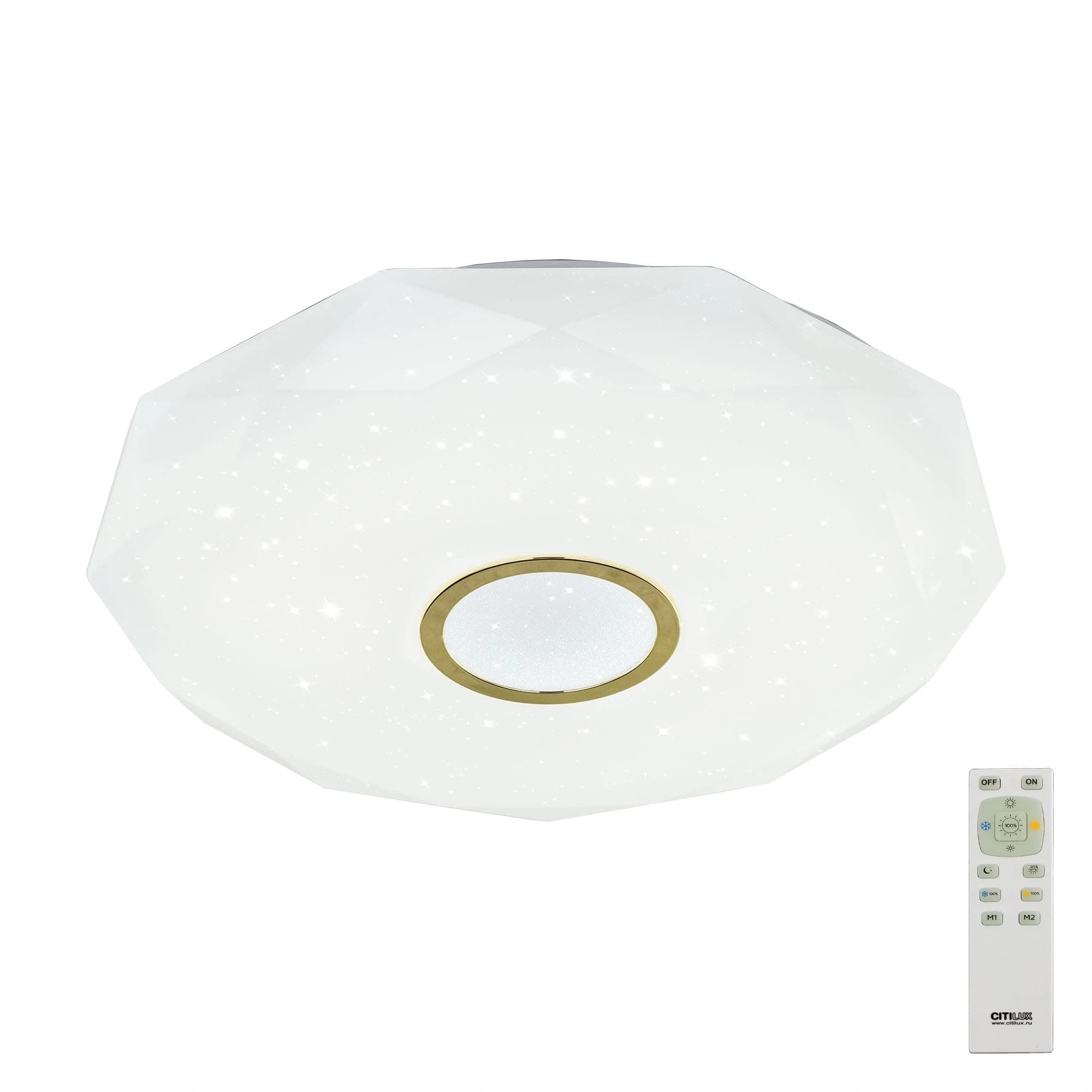 Citilux CL71382R Диамант Золото LED Светильник с пультом
