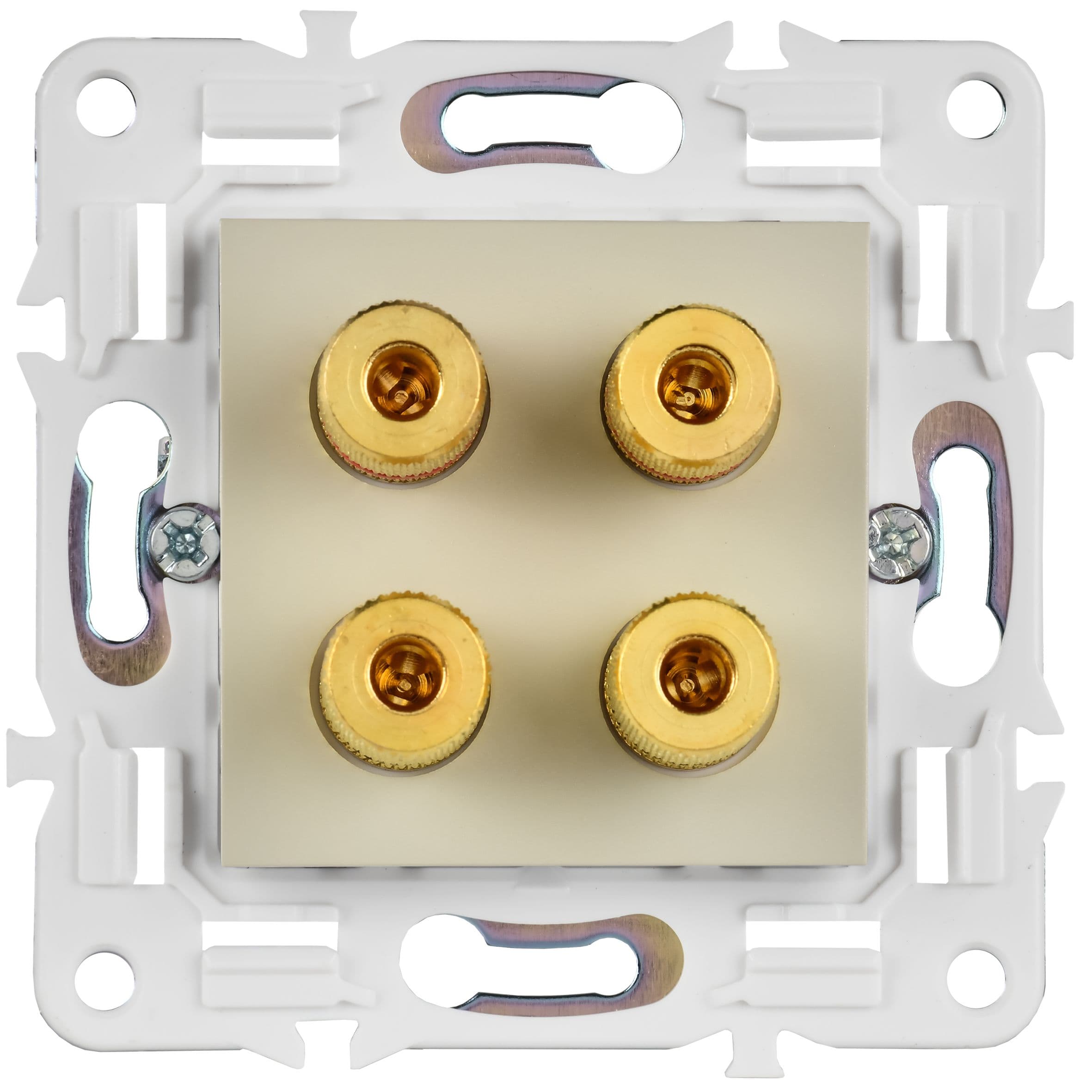 IEK SKANDY Бежевый Аудиорозетка 4-ая SK-A01B — миниатюра 2