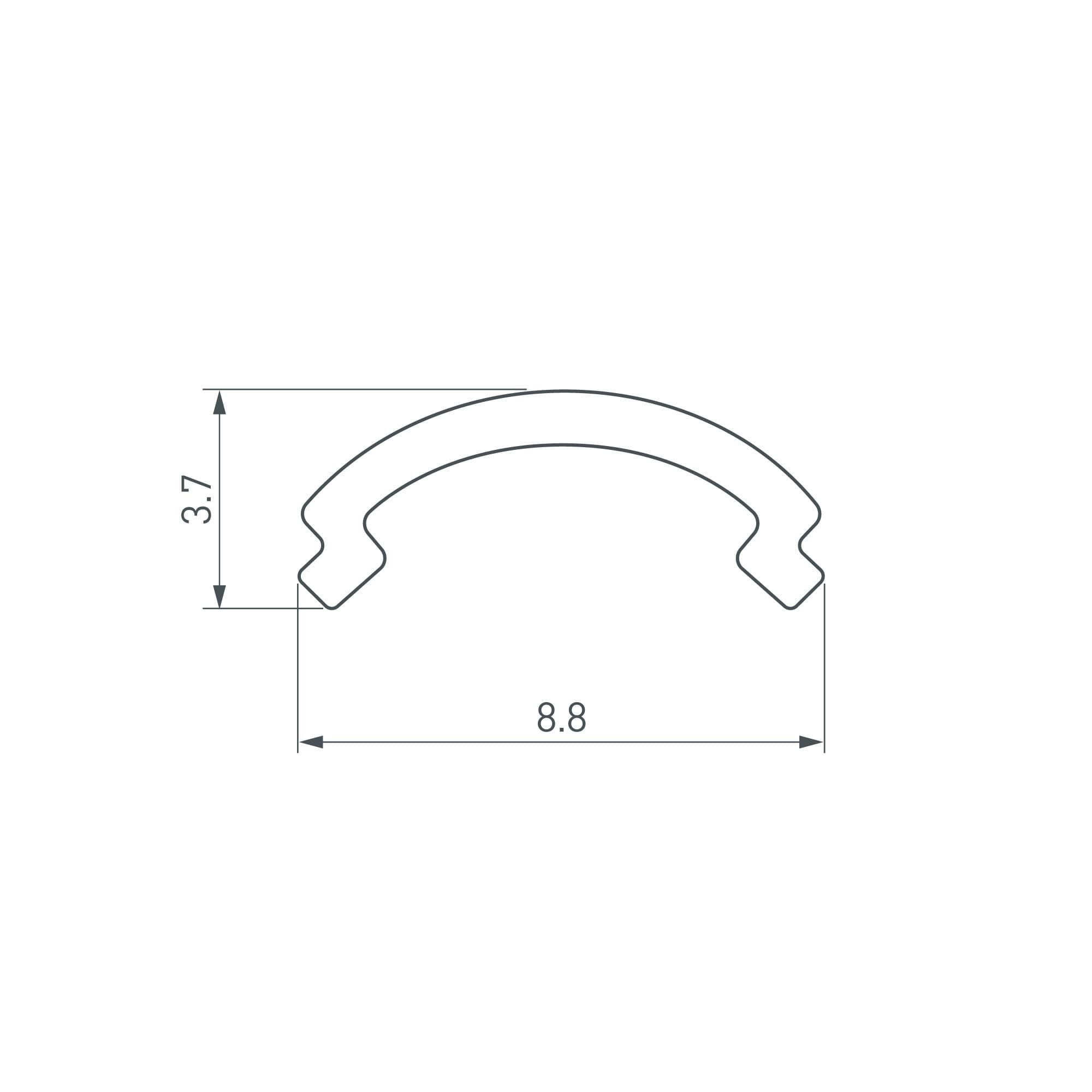 Arlight Экран ARH-KANT-H8-2000 Round Opal (Пластик) 036324 — миниатюра 2
