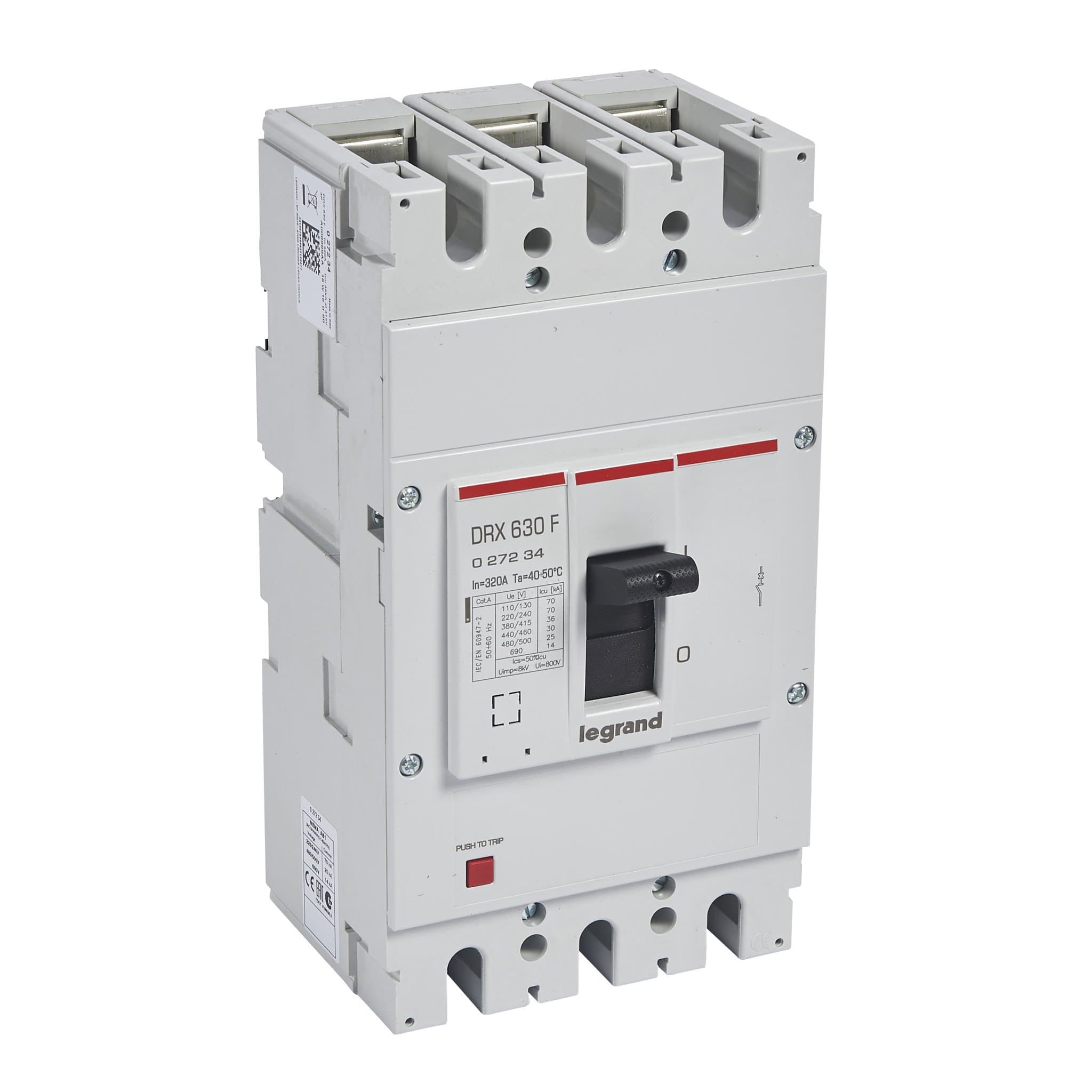 Legrand DRX630 термомагнитный 320A 3П 36кА 027234