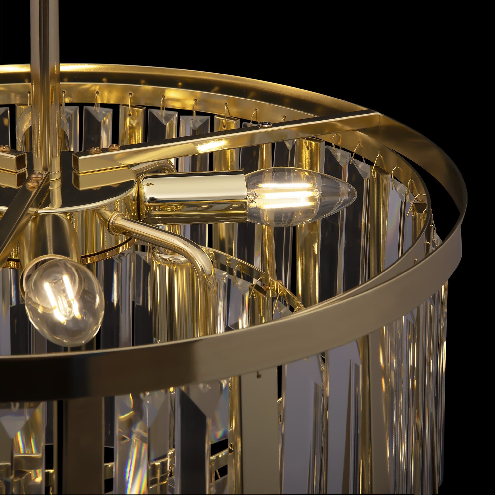 Freya Crystal Market Золото Люстра FR11001PL-08G — миниатюра 5