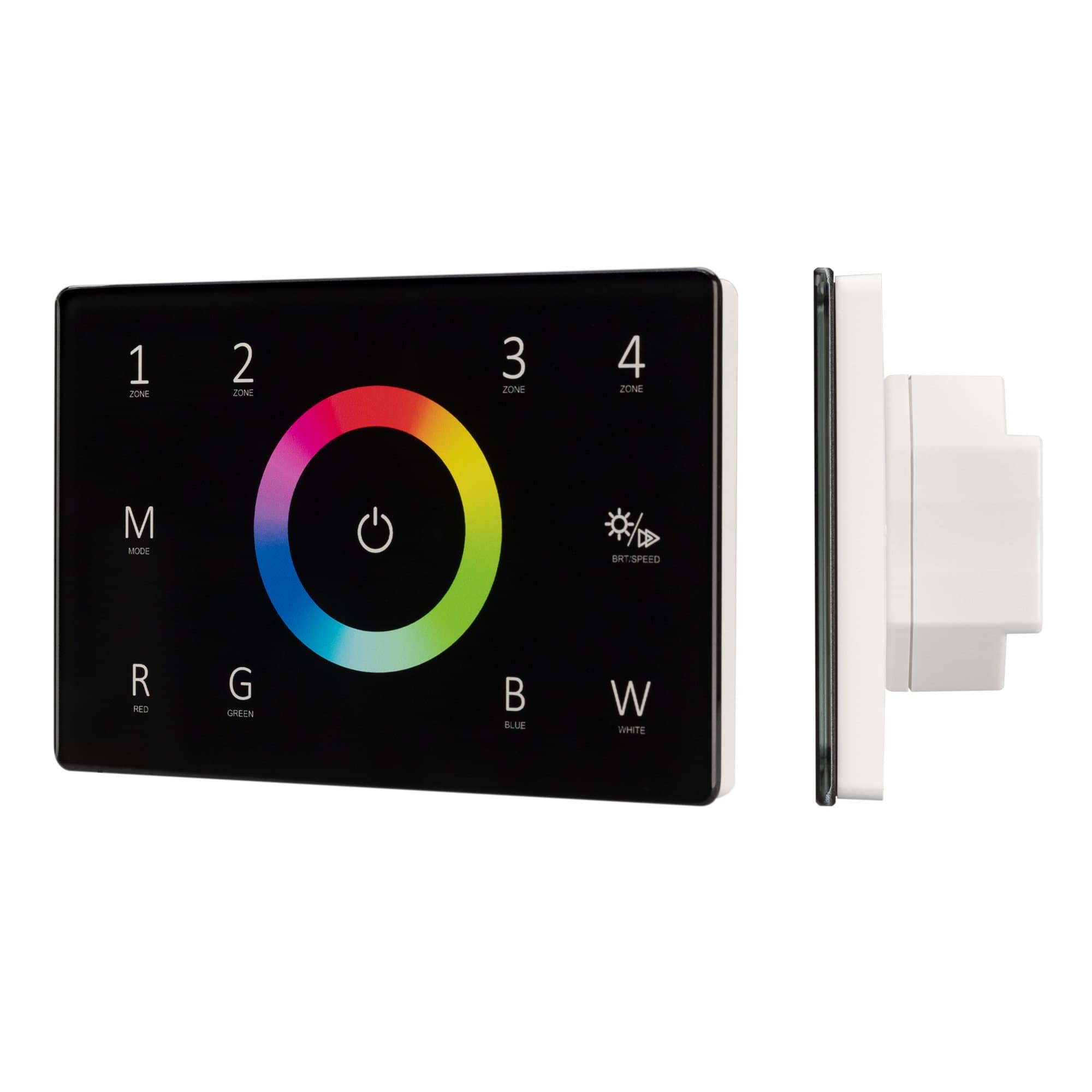 Arlight Панель Sens SMART-P85-RGBW Black (230V, 4 зоны, 2.4G) (IP20 Пластик, 5 лет) 028405 — миниатюра 1