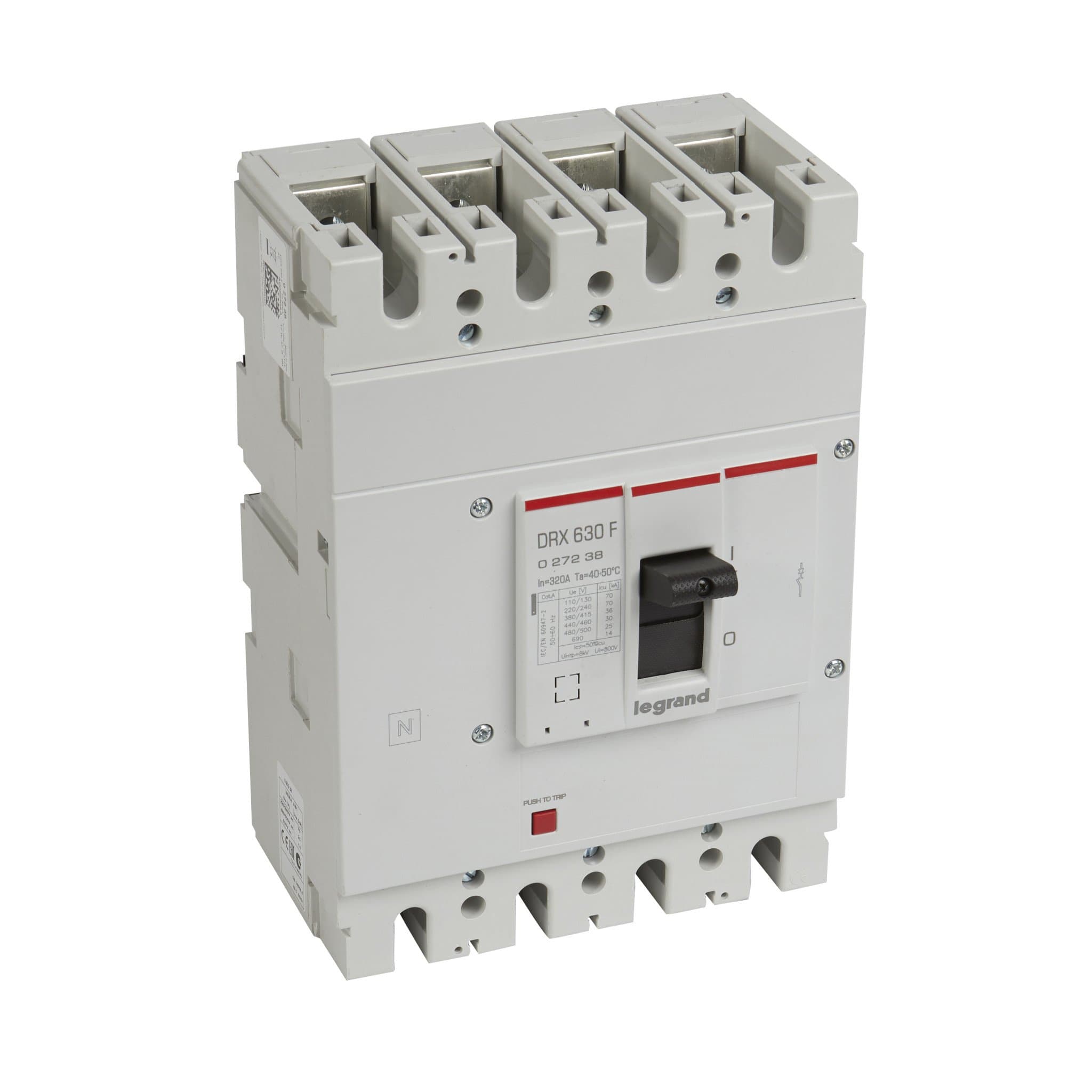 Legrand DRX630 термомагнитный 320A 4П 36кА 027238