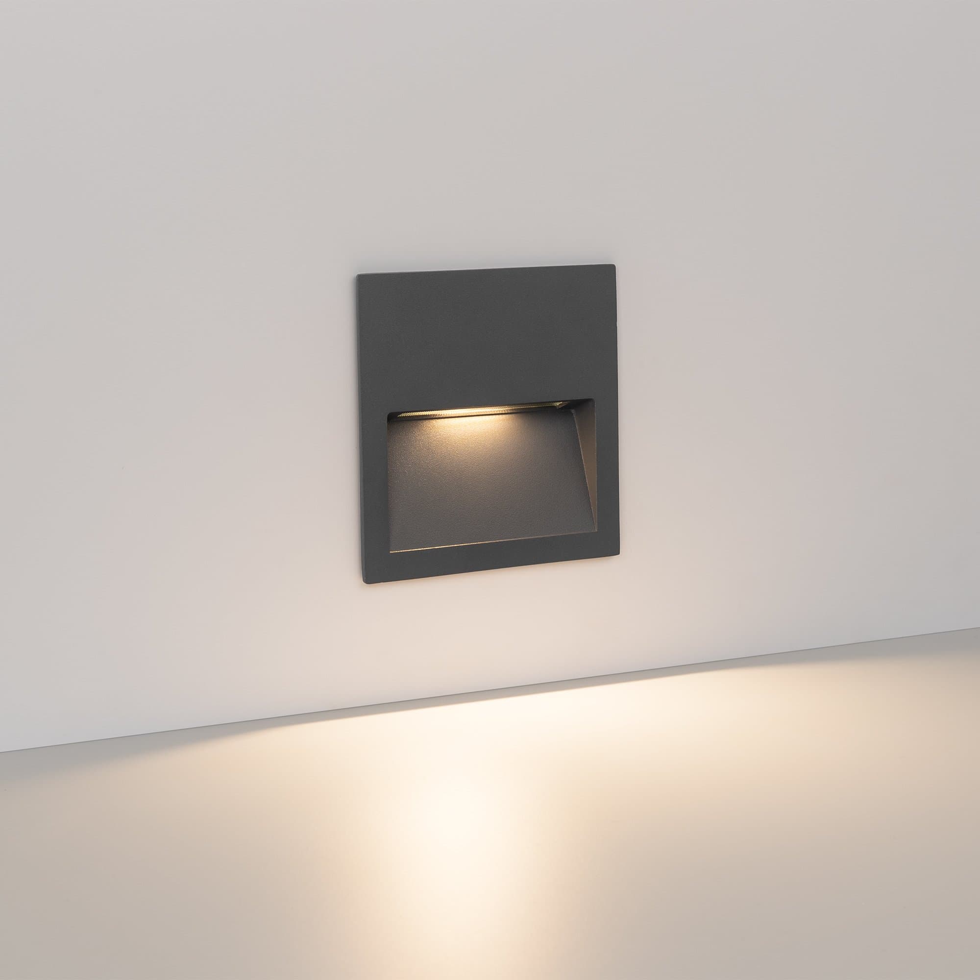 Arlight Светильник LTD-TRAIL-S115x115-4W Warm3000 (GR, 70 deg, 230V) (IP65 Металл, 3 года) 029963 — миниатюра 3