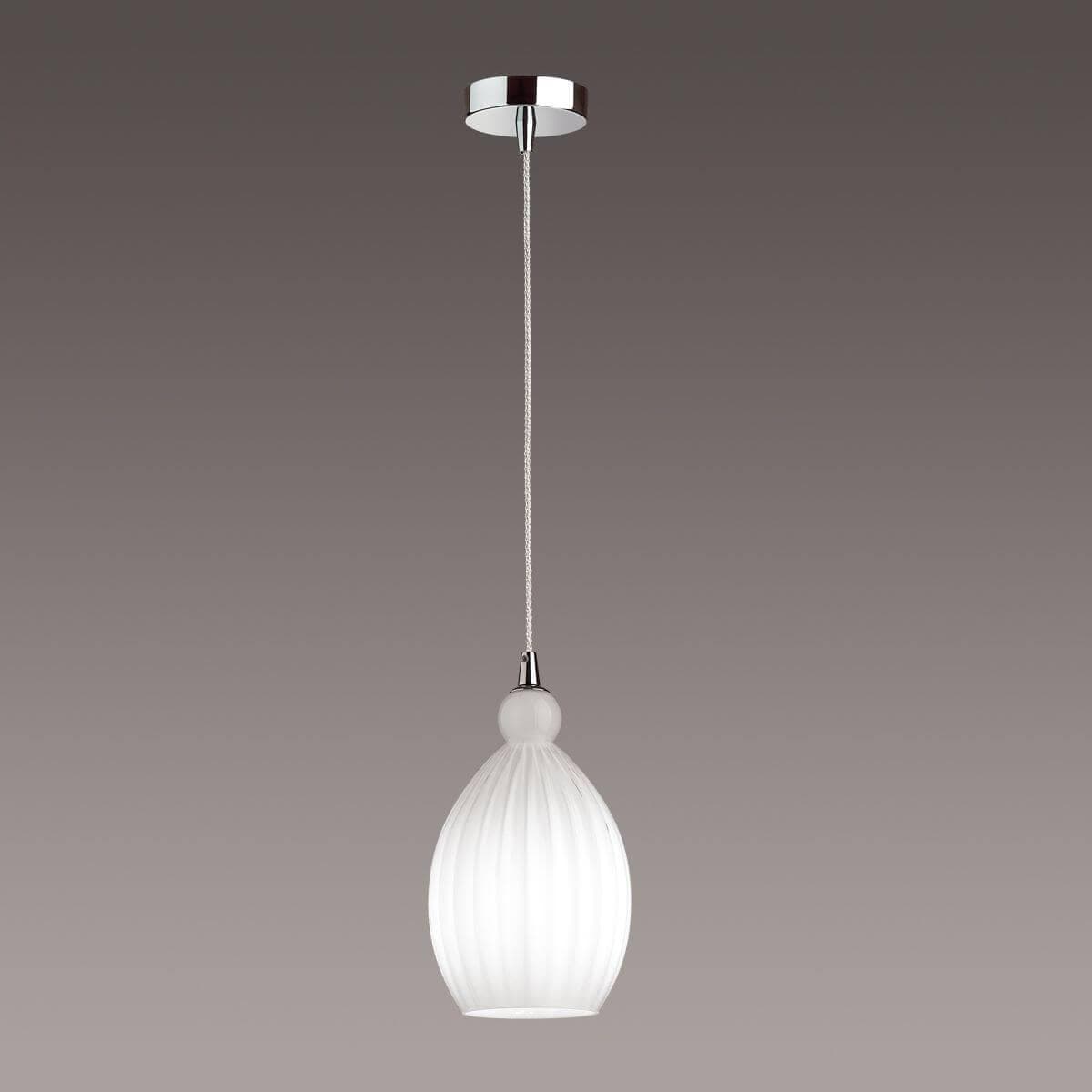 Odeon Light 4775/1 ODL21 белый/хром Подвес E27 60W STORZO — миниатюра 3