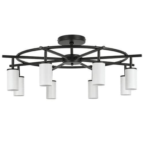 Lightstar LR718368 Люстра RULLO 8х50W GU10 ЧЕРНЫЙ/БЕЛЫЙ (571718+214436-8), шт