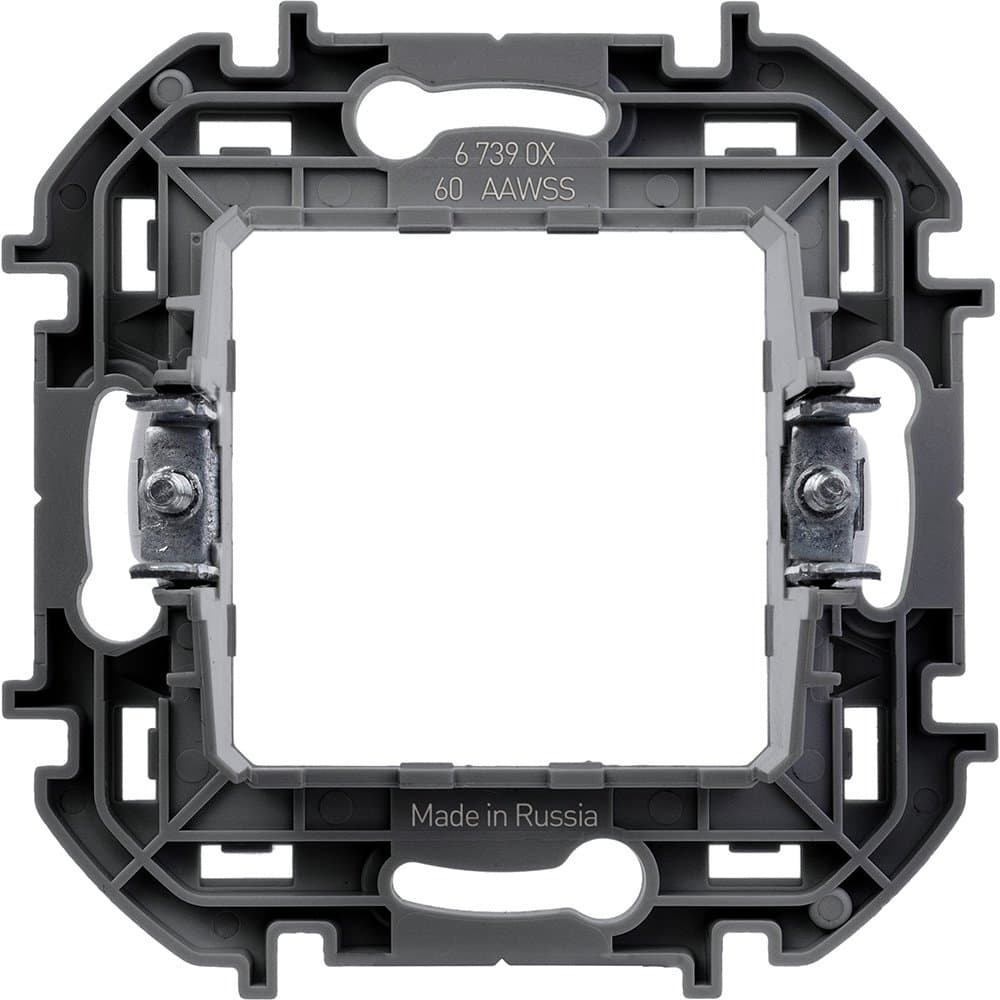 Legrand INSPIRIA Алюминий Адаптер для механизма Mosaic 673902 — миниатюра 3