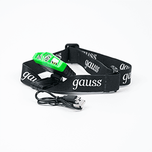 Gauss Фонарь налобный модель GFL406 5W 180lm Li-ion 500mAh LED 1/12/72 GF406