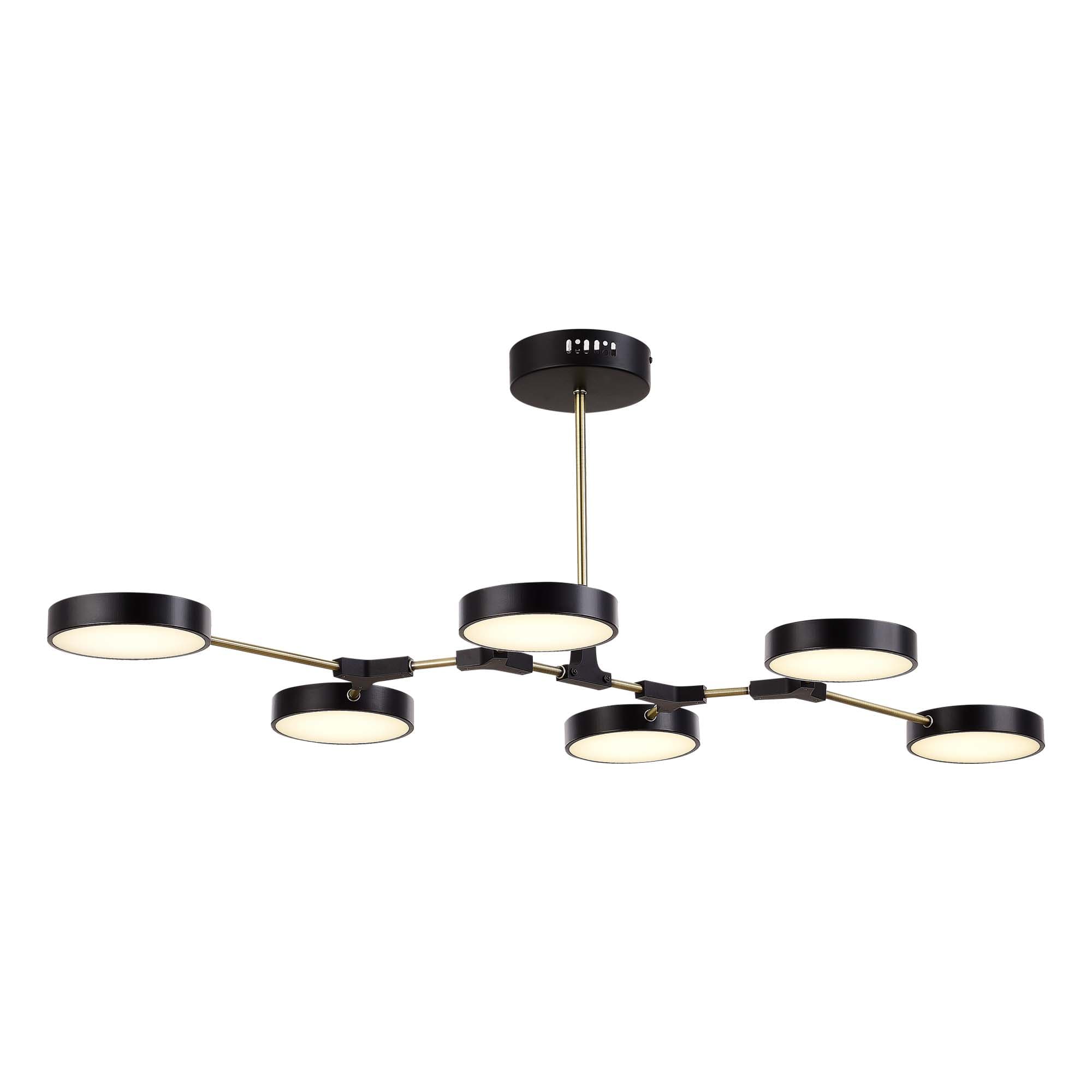 Evoluce SLE6004-402-06 Светильник потолочный Черный/Черный LED 6*10W