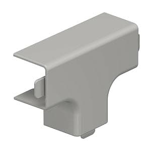 OBO Bettermann Отвод T-образный кабель-канала WDK 20x20 мм, ПВХ серый RAL7030 6158455 — миниатюра 2